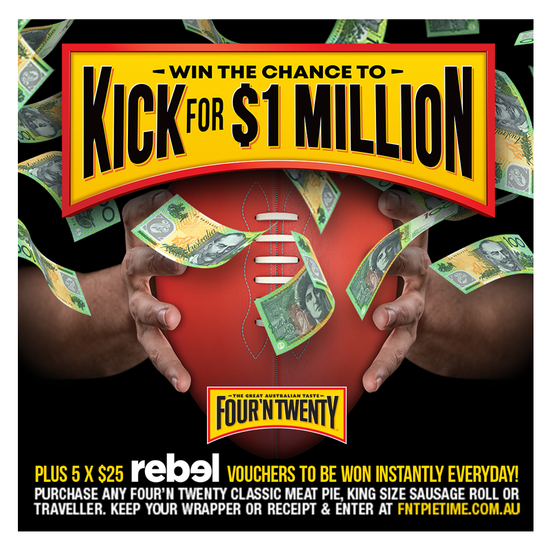 Four'n Twenty Kick for $1 Million