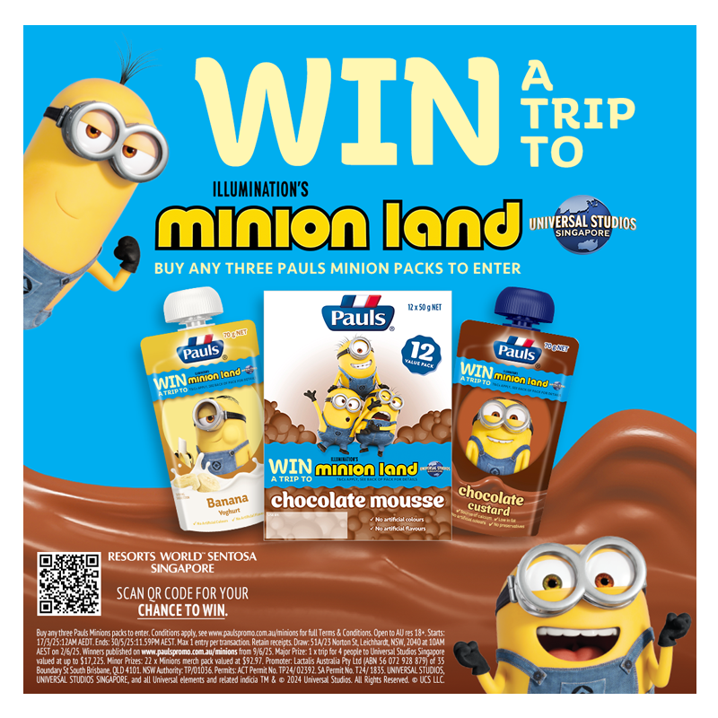 Pauls Win a Trip to Minion Land